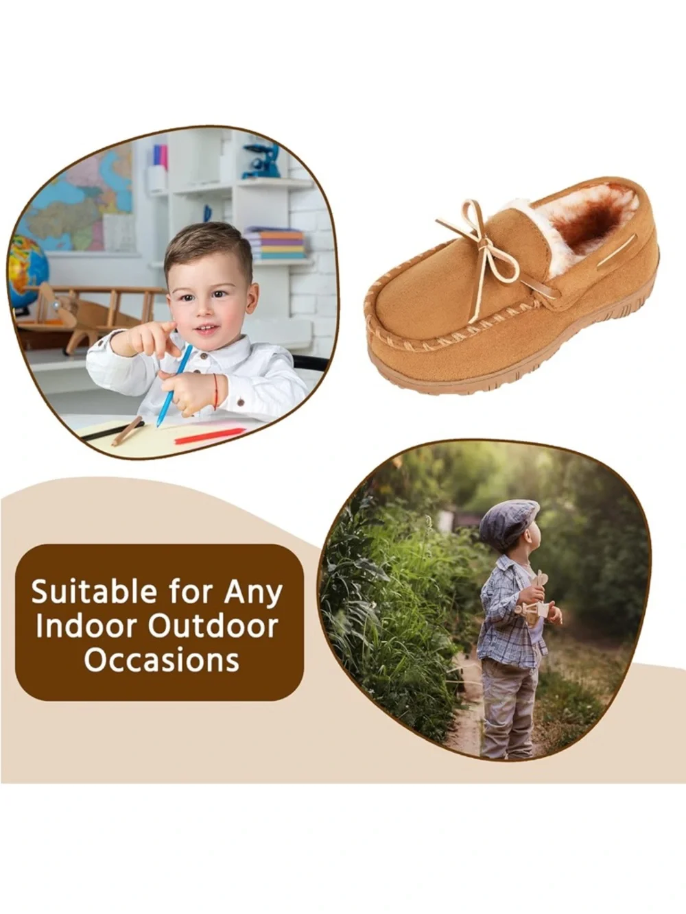 Foam Moccasin Slippers